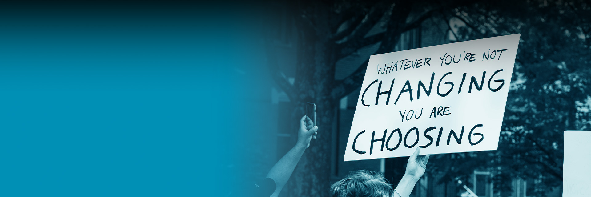 Banner with text